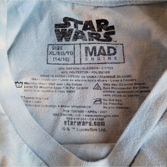 Star Wars Mad Engine Kids Yoda Tee XL - Picture 2 of 3